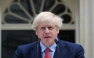 U.K. PM Johnson Returns To Downing Street Office After Overcoming Coronavirus