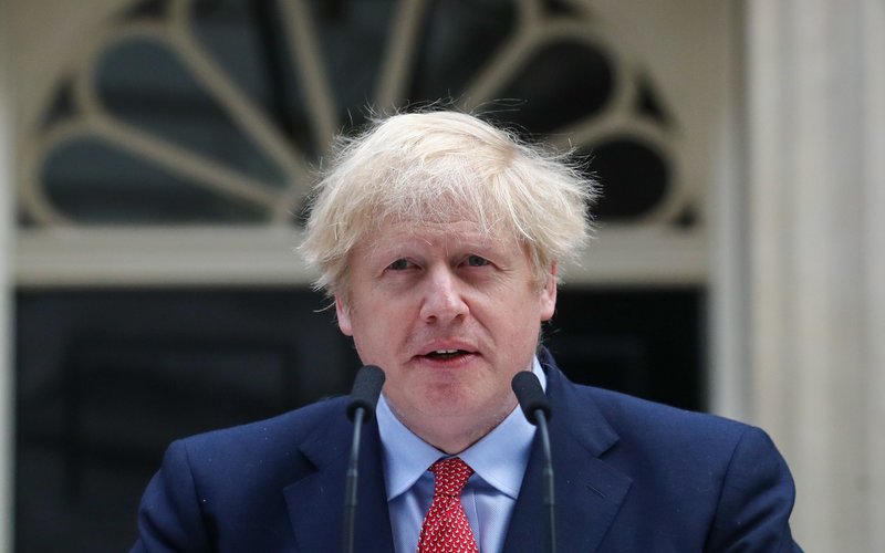 U.K. PM Johnson Returns To Downing Street Office After Overcoming Coronavirus
