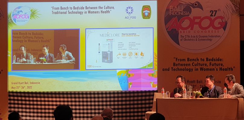 3. Booth Promosi MEDICLORE pada AAFOG di Indonesia (1)